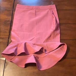 Wow couture mauve ruffle skirt